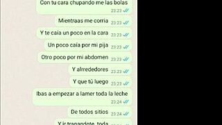 My girlfriend tries my load and says she loves it during our web chat.