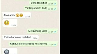 My girlfriend tries my load and says she loves it during our web chat.