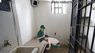 real police officer screws prisoner hard, video leaks, and they fire him after rough humiliation.