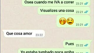 My girlfriend tries my load and says she loves it during our web chat.