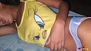 Thai Teen Babysitter Bent Over for Rough Doggystyle!