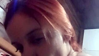 i'm sucking this big cock with care, feeling the cum build up in my mouth