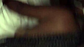 Wow, my ebony step mom is riding hard while step bro's locked up!