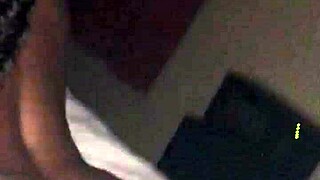 Wow, my ebony step mom is riding hard while step bro's locked up!