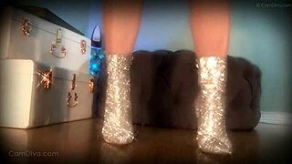 Mesmerize Her Slave With Those Sparkle Boots 😍