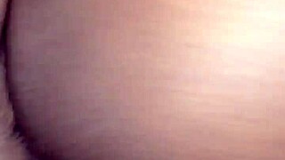 Wow, my ebony step mom is riding hard while step bro's locked up!