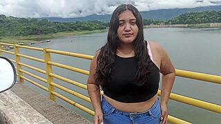 chica left by her boyfriend, helped by stranger, ends in rough sex, oops