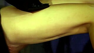 Petite slave tied up and fucked in dungeon