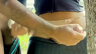 Shemale with big dick dominates guy in anal scene.