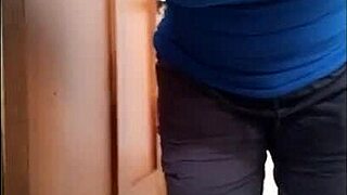 real nurse shows off sexy big ass at hospital