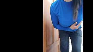 real nurse shows off sexy big ass at hospital