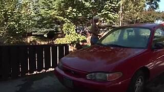 Blonde Car Wash Blowjob Not Brother