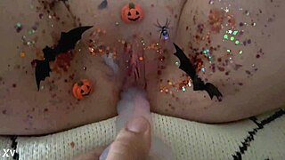Halloween Pussy Solo Masturbation Feels So Wet and Wild