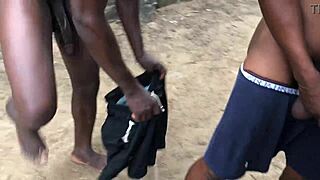 Curvy European Woman in Intense Session with Two Partners