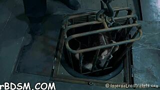 Tied bondman gagged yet pleasured by relentless vibrator