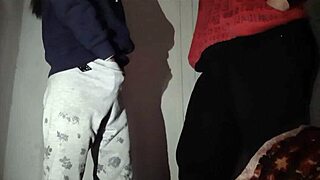 My stepsister seduces me with brunette masturbation