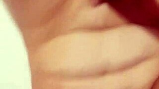 French Amateur Masturbates Passionately In European Home