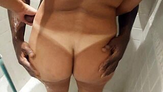 Watch Karina and Lucas in the Shower with Big Black Cock?