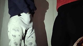 My stepsister seduces me with brunette masturbation