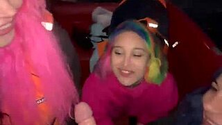 These girls shocked a guy by sucking him off on a boat! 😲