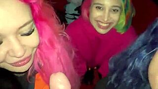 These girls shocked a guy by sucking him off on a boat! 😲