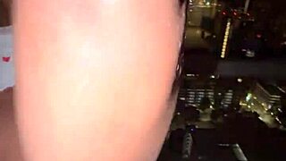 stepbro fucks atl ebony big ass against glass, dirty talk