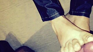 jessica gives special footjob with heels and shoes 😍