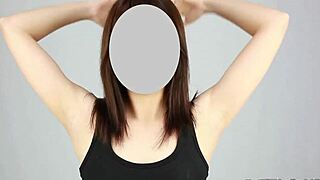 Armhålsfetisch med asiatiska japanska tjejer i avslappnad story