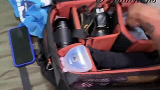 Hot milf gives delicious blowjob before train ride