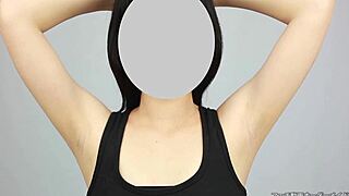 Armpit fetish with asian japanese girls in casual story