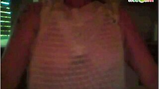 mature woman with ample bosom showcases her figure