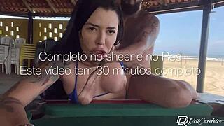 Gostoso Tattooed Guy Creampies My Mouth After Beach Meet in Sexy Lingerie