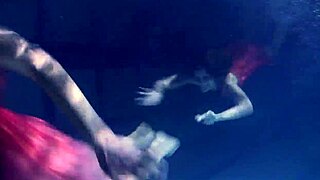 Lilia and Natalia bathing underwater