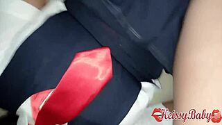 why is the exhausted latina teen bent over for stepfather's big ass fuck?