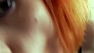 Karla Rose giving sloppy POV blowjob with big tits?