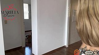 Tattooed Beauty Tries on Sensual Dresses with Dirty Talk