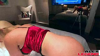 i love how lucky alex legend makes mellanie monroe's fat ass bounce in lingerie