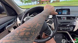 Gostoso Tattooed Guy Creampies My Mouth After Beach Meet in Sexy Lingerie