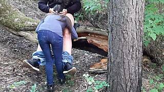 my step sister caught spying on our girlfriend's steamy lesbian lick