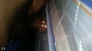 Teen solo masturbation with rubber toy, intriguing cum tease on cock.