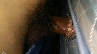 Teen solo masturbation with rubber toy, intriguing cum tease on cock.