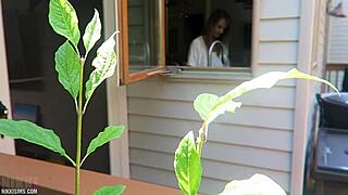 nikki fucked doggystyle from behind