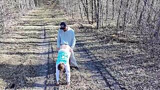 Curvy babe gets drilled in a public shower. Later, she takes it hard at a public camp.