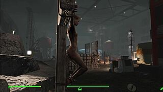 Intense BDSM Action in Fallout 4 Gode Cross with Rough Bondage and Domination.