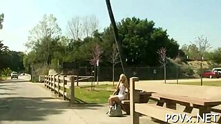 Seductive teen girlfriend expertly rides cock while giving top-notch oral service.