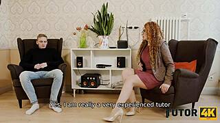 Mature Redhead Tutor Has Fetish Sex With Stud In Heels