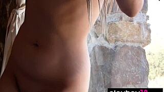 teen drew catherine thrilled in first photo collection with skinny brunette body