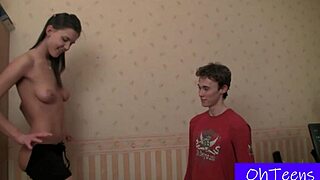 amalia and janko in college dorm homemade scene