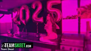 Starting New Year with Monster Cock in Pussy