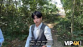 Watch Miss Olivia show red lingerie and get fucked in public in front of her boyfriend?